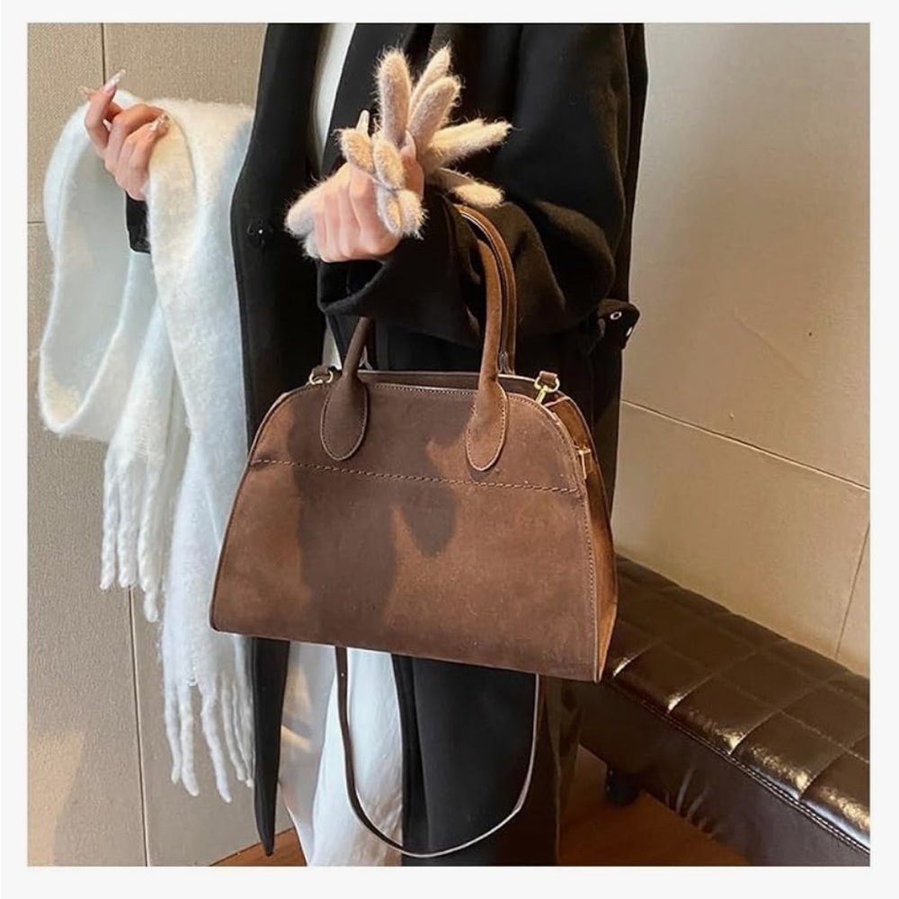 NEW suede tote bag - Picture 4 of 13